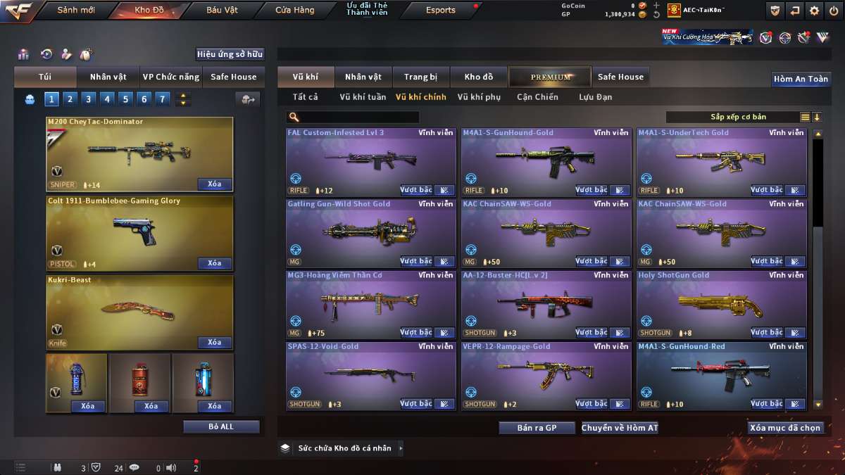 shop acc cf uy tin gia re